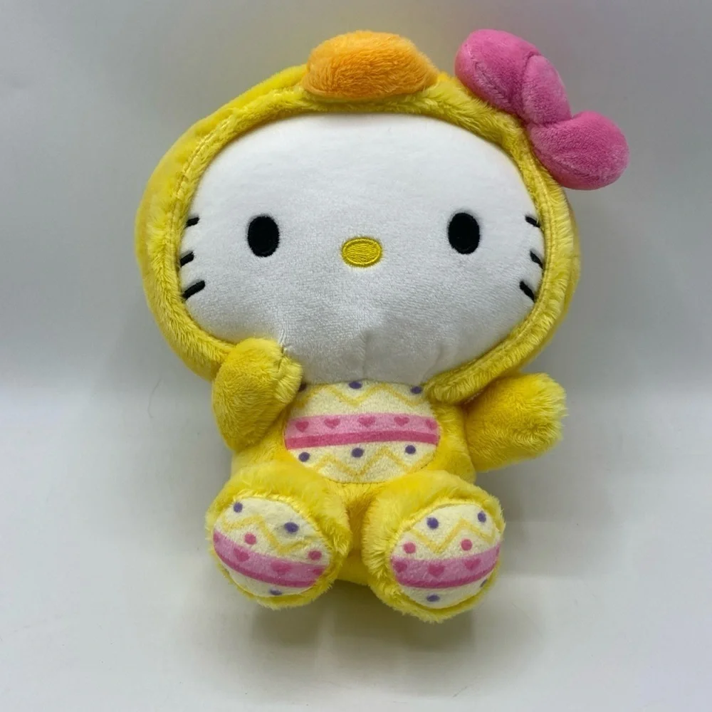 Hello Kitty with Chick outfit Plush: 8 inch Easter/Spring kawaii 2025 Yellow